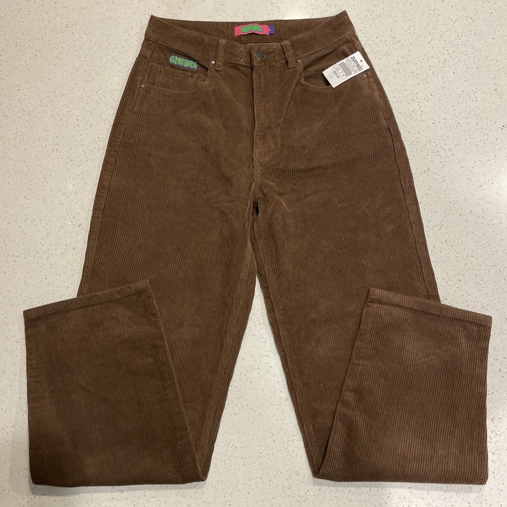 Empyre Corduroy Relaxed Fit High Rise Loose Fit Skate Pants Womens US 8 NWT